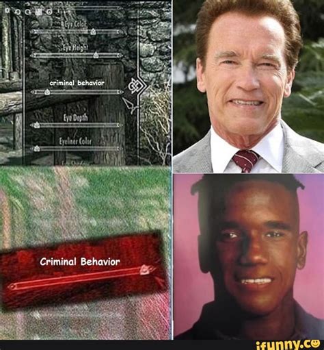 Arnold Schwarzenegger Skyrim Eye Width Know Your Meme