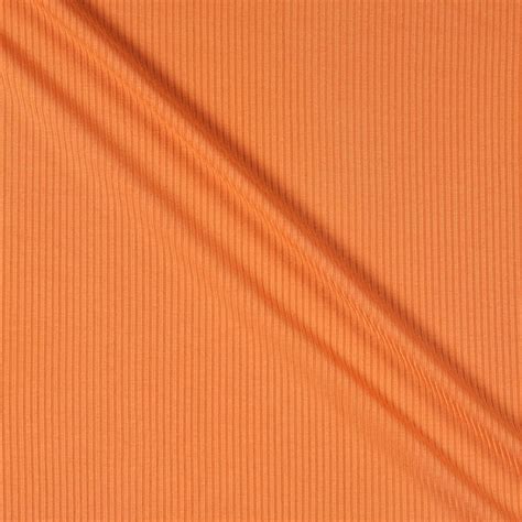 Telio Bamboo Rayon Rib Stretch Knit Cantaloupe Fabric By