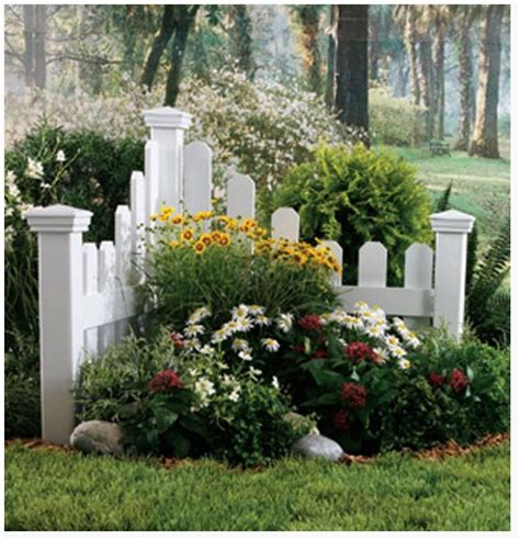 Add A Small Corner Fence With Plants And Flowers To Separate Property