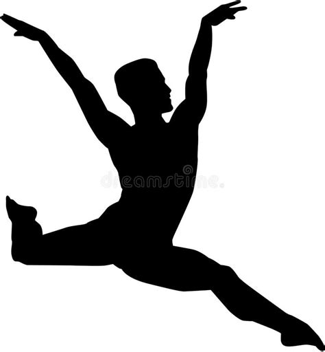 Male Ballet Dancer Leap Silhouette