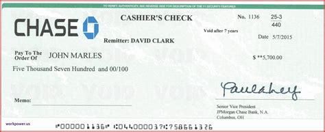 Cashiers Check Template Chase Bank Money Template Bank Check