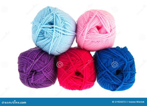 Wool Threads Stock Image Image Of Pink Needlework Balls 21924373