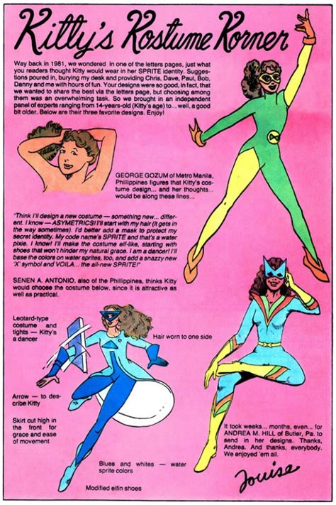 The Crazy Costumes Of Kitty Pryde 13th Dimension Comics Creators Culture