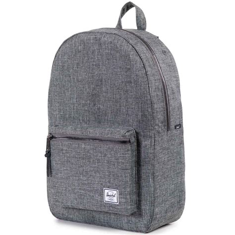 Dump out everything from the bag and set it aside for later. Herschel Settlement Backpack - Raven Crosshatch