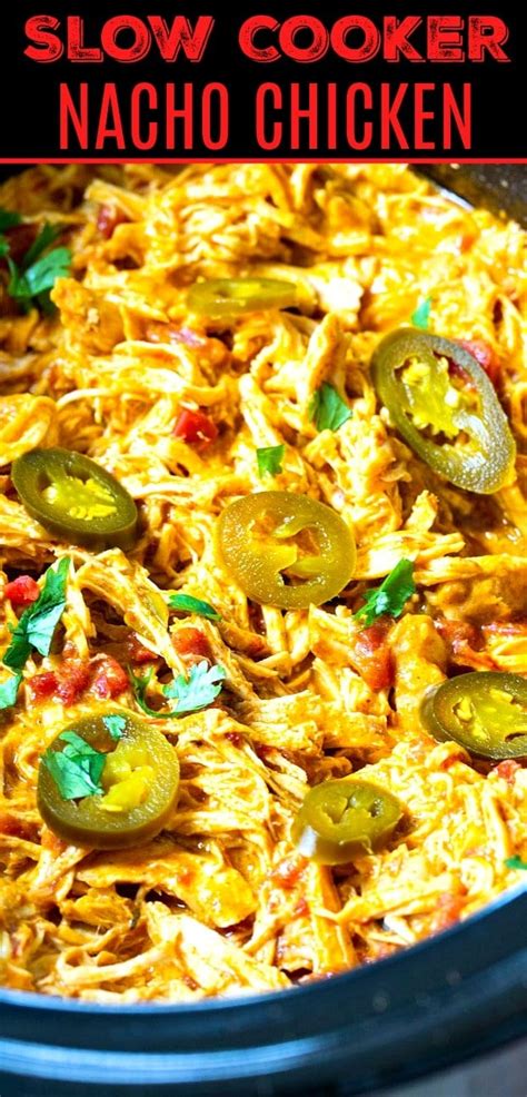 Slow Cooker Nacho Chicken Spicy Southern Kitchen