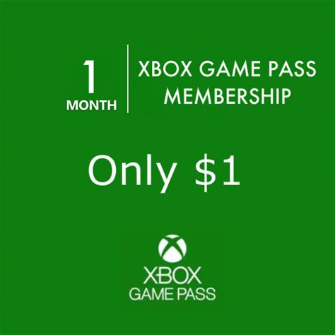 90 Off 1 Month Xbox Game Pass Membership Only 1