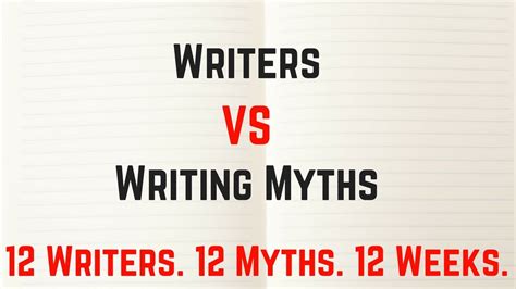 Announcing Writers Vs Writing Myths Youtube