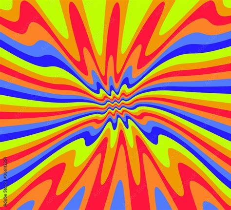 1960s Hippie Wallpaper Design Trippy Retro Background For Psychedelic