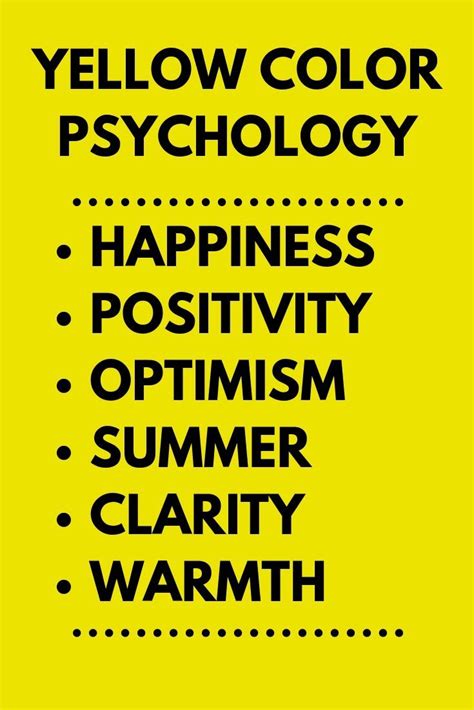 Yellow Color Psychology