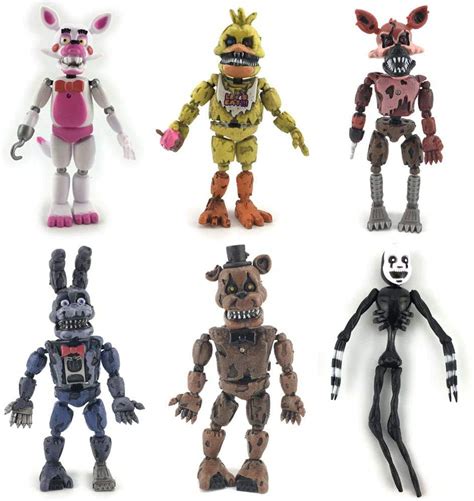 Buy 6pcsset Five Nights At Freddys Figure Fnaf Toys Luminous Bonnie