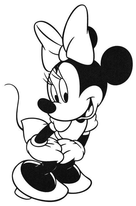 Mini Mouse Colouring Pages