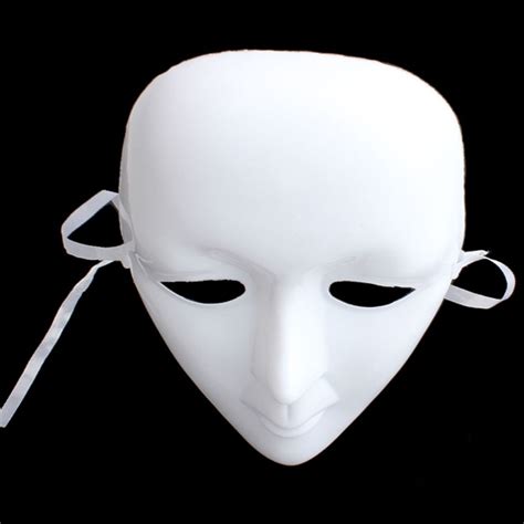 Halloween Adult Full Face Horror Party Masks Safe Plastic White Face