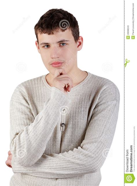 Teenage Boy Half Lengh Portrait Stock Image Image Of Expression