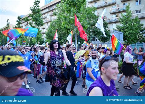 Warsaw`s Equality Parade The Largest Gay Pride Parade In Central And Eastern Europe Brought
