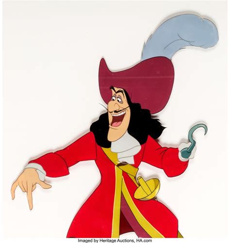 Peter Pan Captain Hook Production Cel Walt Disney 1953 Peter Pan
