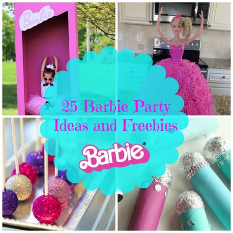 25 Barbie Party Ideas And Freebies Barbie Party Decorations Barbie