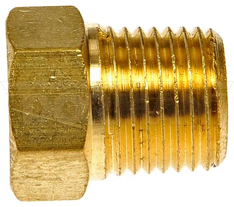 Brass Pipe Plug Hex Head 18 In Mnpt Dorman Pipe Fitting Pipes