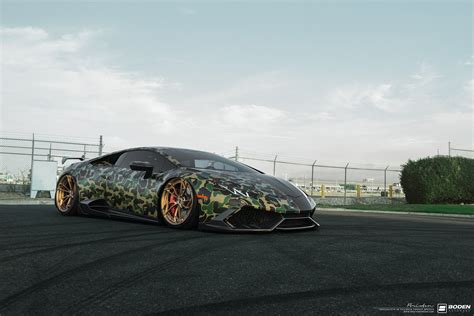Camo Paint Makes Lamborghini Huracan Super Distinctive — Gallery