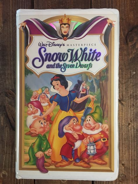 Vintage Snow White And The Seven Dwarfs Vhs Tape Disney Etsy