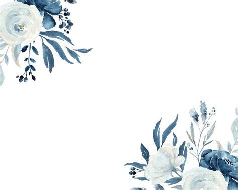 Cool Navy Blue Wallpaper With White Flowers References Naderdeontae