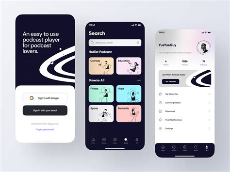 Podcast App Design Part 2 By Yueyue For Top Pick Studio On Dribbble