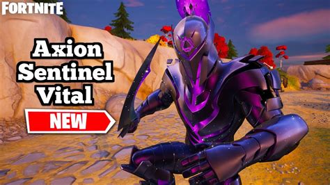 New Axion Sentinel Vital Style Skin Gameplay Fortnite Level Up