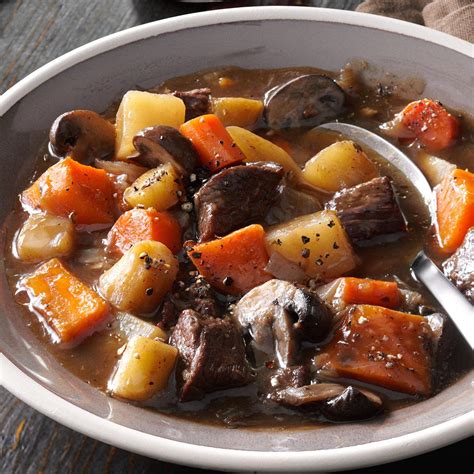 Hearty Beef And Sweet Potato Stew Recipe Taste Of Home