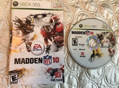 Madden Nfl 10 Xbox 360 2010 Disc And Manual Only Tested And Clean Ebay