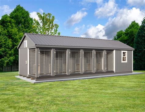 Commercial 12x32 Outdoor Dog Kennel The Dog Kennel Collection