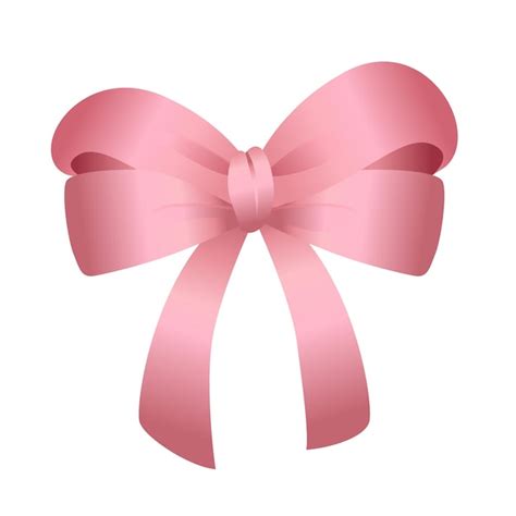 Premium Vector Cute Pink Ribbon Bow Vector Cool