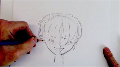 How To Draw A Manga Girl Smiling Step By Step Youtube