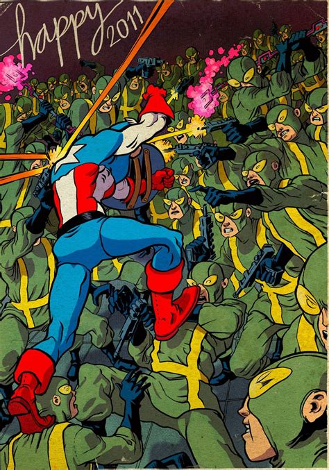 Captain America Vs Hydra By Xurxo G Penalta Artes