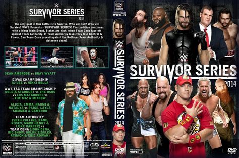 Wwe Survivor Series 2014 Dvd Cover V2 Wwe Survivor Series Survivor