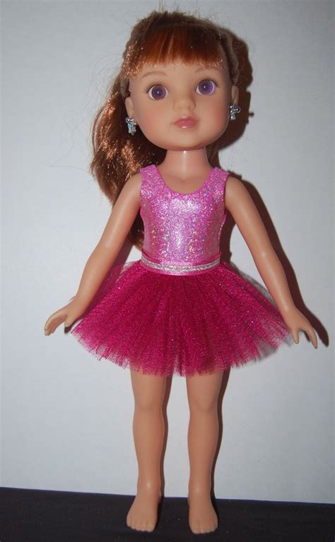 Dark Pink Sparkle Ballerina Tutu Swimsuit Doll Clothes For Etsy