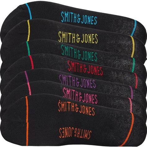 Buy Smith And Jones Mens Madlin Seven Pack Socks Assorted