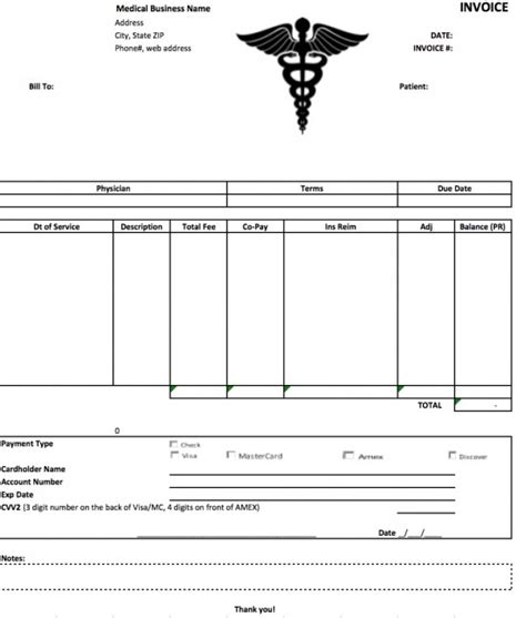 Medical Invoice Template Word The Perfect Way To Organize And