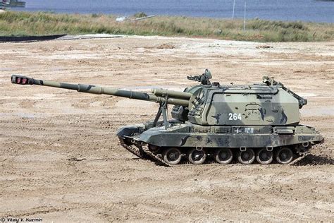 152 Mm 2s19m1 Msta S Self Propelled Howitzer Tanks Military Russian