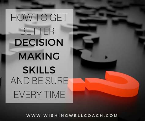 How To Get Better Decision Making Skills And Be Sure Every Time