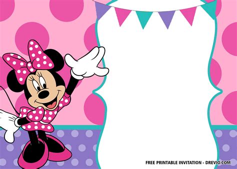 Minnie Mouse Invitations Template Free