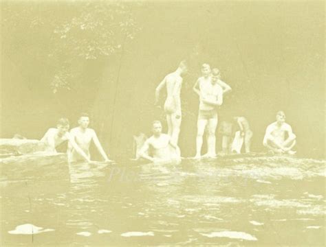 Items Similar To Skinny Dipping Wwi Era Soldiers Vintage Snapshot Photo On Etsy