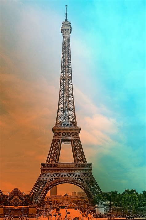Hd Wallpaper Eiffel Tower Paris France Europe Cityscape Autumn