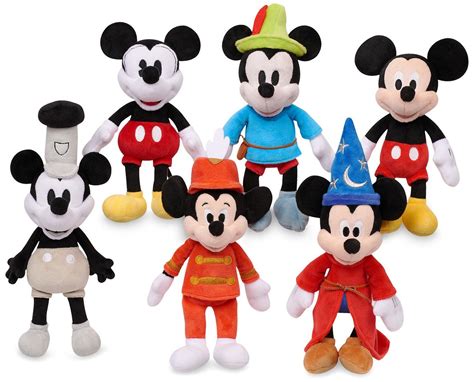 Disney Mickey The True Original Mickey Through The Years 10 Plush 6 Pack Just Play Toywiz