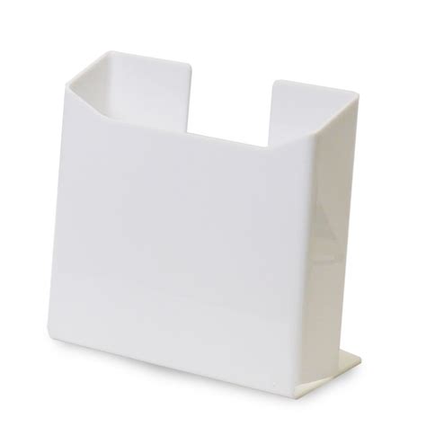 white single pocket brochure holder 8 5w d01961 wht blouin displays