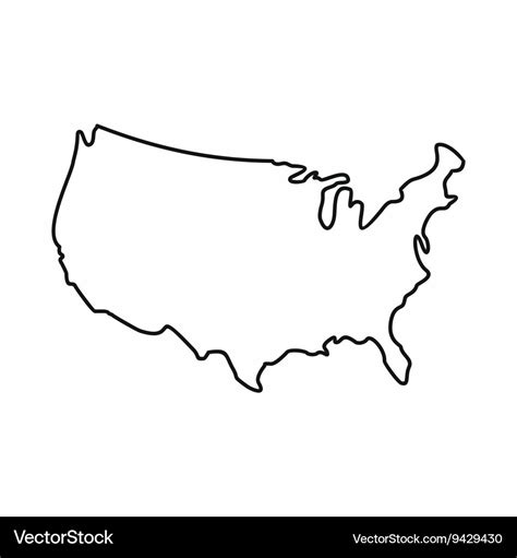 Outline Of The Usa Map Verla Jeniffer