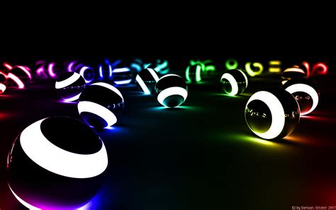 Cool 3d Backgrounds Colorful Ball Wallpaper 1680x1050 9158