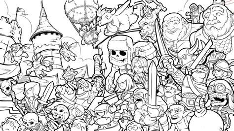 Disegni Clash Royale Leggendarie Da Colorare In Bianco Migliori