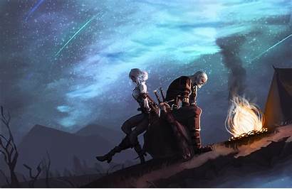 Witcher Ciri Geralt 4k Pc Rivia Wallpapers