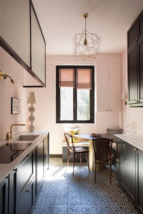 These 11 Pink Rooms Are Everything Pink Kitchen Walls Pink Kitchen