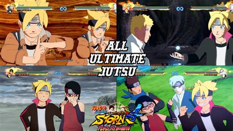 All Boruto Dlc Ultimate Jutsus Team Ultimate Jutsus Naruto