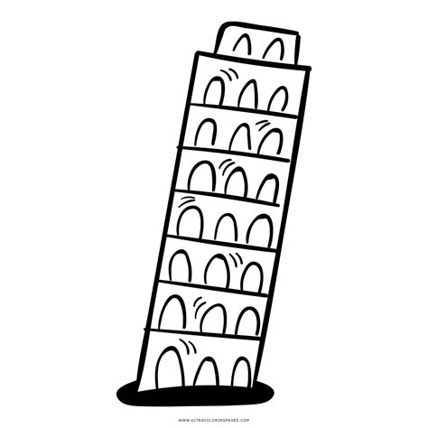 Torre De Pisa Desenho Para Colorir Ultra Coloring Pages